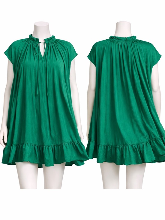 Anthropologie Dresses & Skirts - Anthropologie Emerald Green Mock Neck, Lined, Swing Dress NWT- S